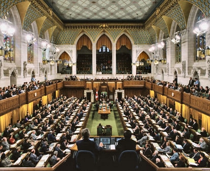 Protest in the Canadian Parliament